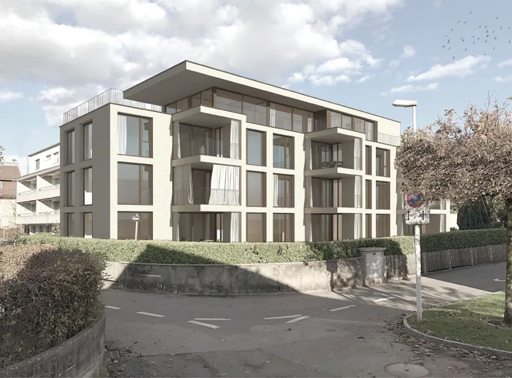 Visualisierung Mehrfamilienhaus Baar.